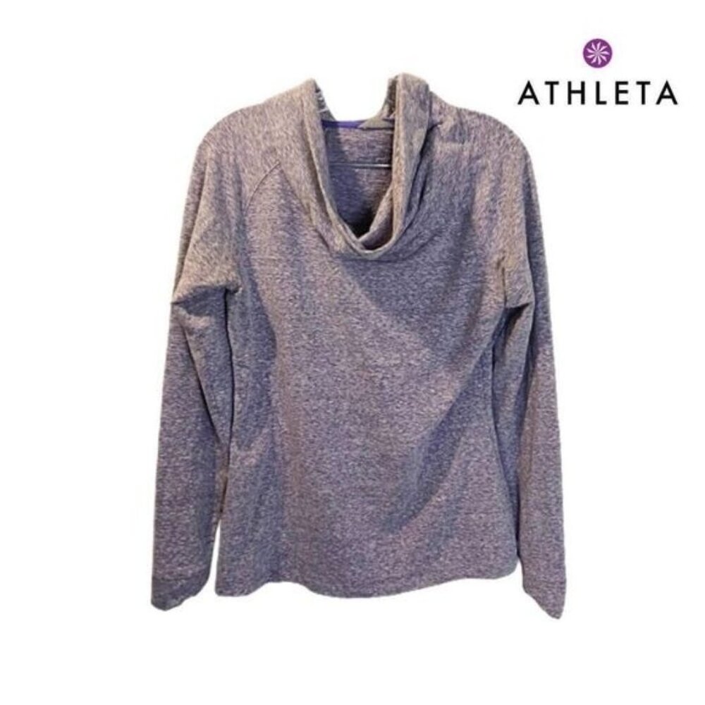 Athleta Women's Long Sleeve Pullovers Cowl Neck Shirt Workout Running Sweatshirt